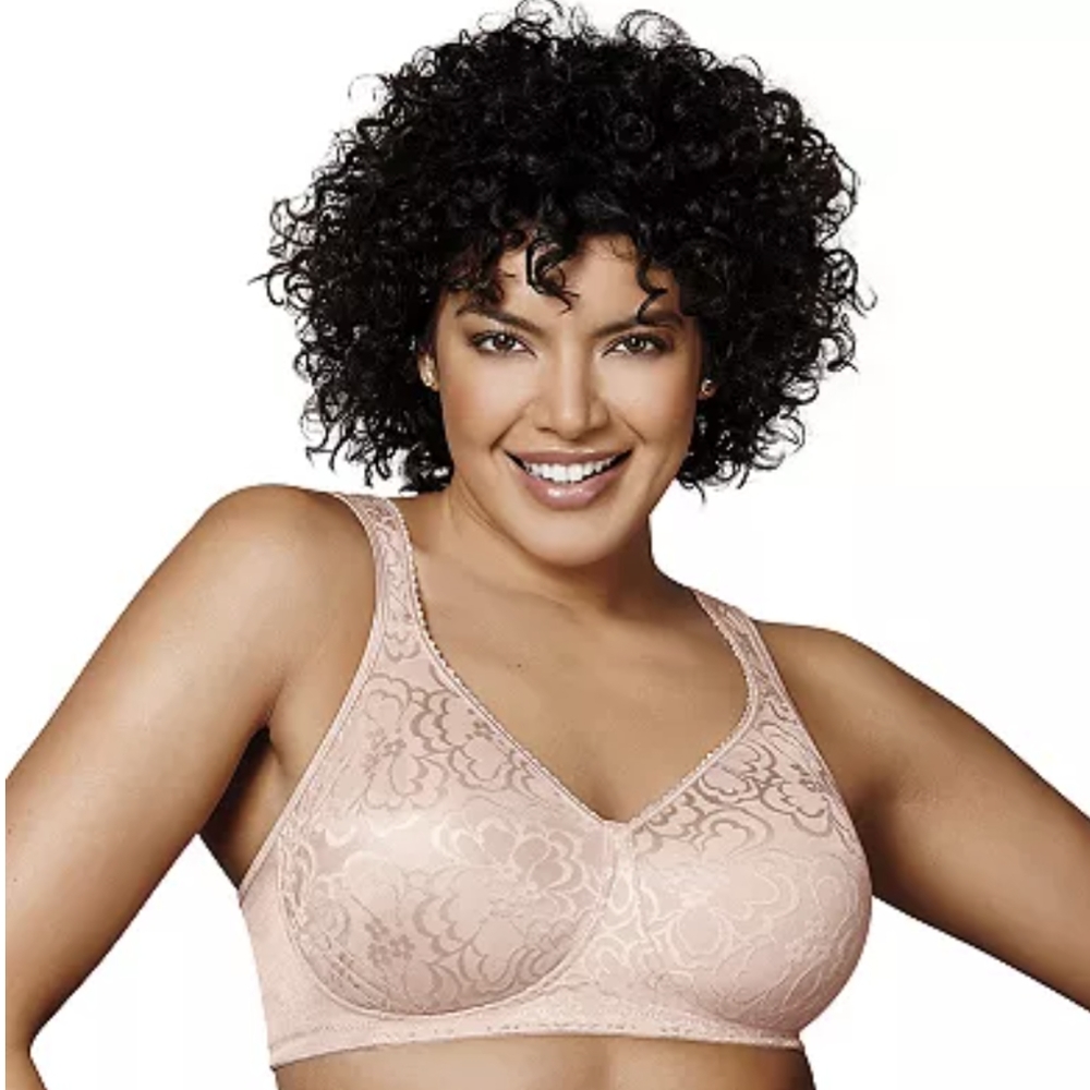 New PLAYTEX 18 HOUR ULTIMATE LIFT SUPPORT BRA SandshelB 44C STYLE 4745